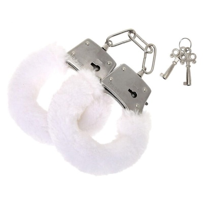 Kajdanki erotyczne Love Cuffs White z futerkiem - 1 2