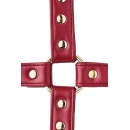 Łącznik hog tie Hogtie Red - 4 karabińczyki, skóra ekologiczna, bez niklu - 4