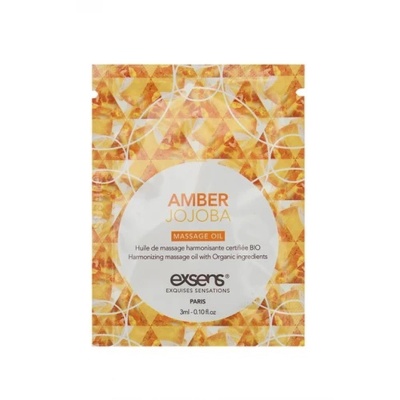AMBER JOJOBA Organic Massage Oil with stones (3 ml x 10 szt.) - 1