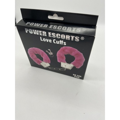 Kajdanki Love Cuffs Pink z różowym futerkiem - 1 2