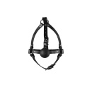 Head Harness with Solid Ball Gag - Black - 8