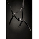 Head Harness with Solid Ball Gag - Black - 11