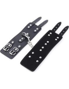 Fetish Fever - Cuffs with two buckles - Black