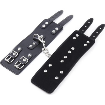 Fetish Fever Kajdanki Cuffs with two buckles - Black - 1