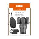 Dual Power - silikonowa nakładka stymulująca z guzkami i wielopoziomową wibracją - 2