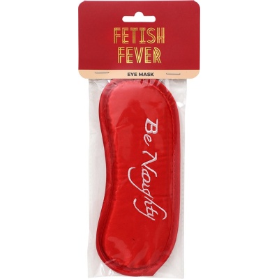 Fetish Fever - Eye Mask - Be Noughty - Red - 1 2
