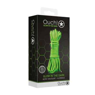 Rope - 10m/16 Strings - Glow in the Dark - Neon Green - 1 2