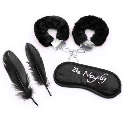 Fetish Fever - Bondage Set - 4 pieces - Black - 1