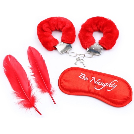 Fetish Fever - Bondage Set - 4 pieces - Red - 1