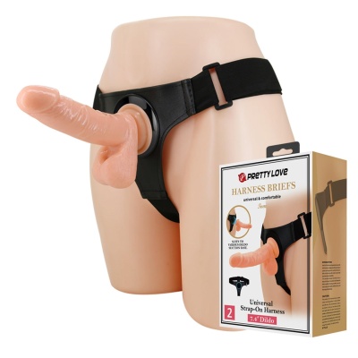 Uprząż strap-on Tom 20 cm z regulowanym pasem - 1