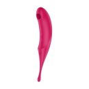 Stymulator Satisfyer Twirling Pro Red - podwójny silnik Air-Pulse, 12 programów wibracji, IPX7 i kompaktowa ergonomia - 3