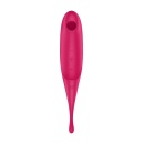 Stymulator Satisfyer Twirling Pro Red - podwójny silnik Air-Pulse, 12 programów wibracji, IPX7 i kompaktowa ergonomia - 4