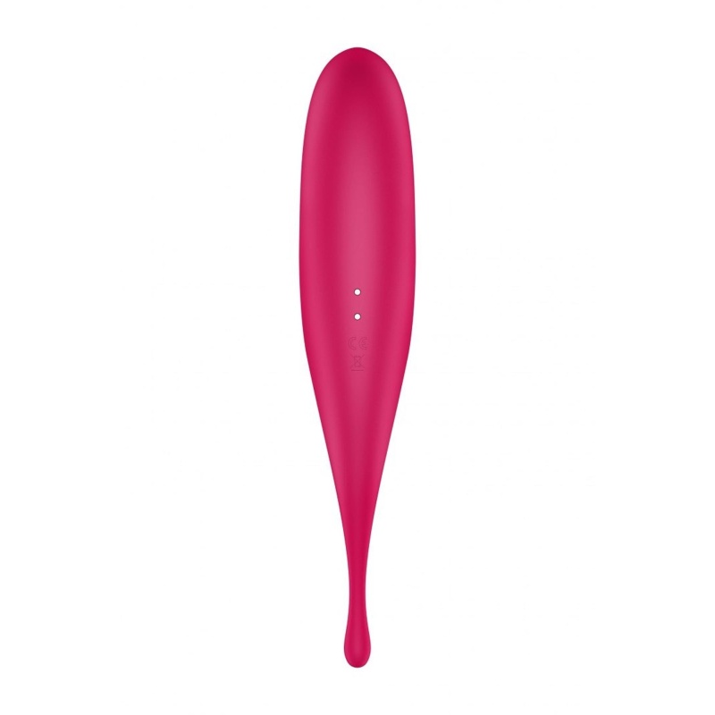 Stymulator Satisfyer Twirling Pro Red - podwójny silnik Air-Pulse, 12 programów wibracji, IPX7 i kompaktowa ergonomia - 6