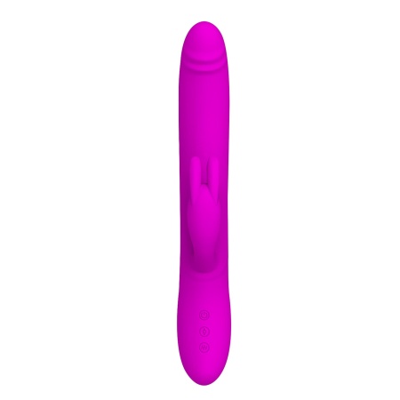 Wibrator króliczy Byron z rotacyjnymi koralikami i stymulacją łechtaczki, 21 cm - 3