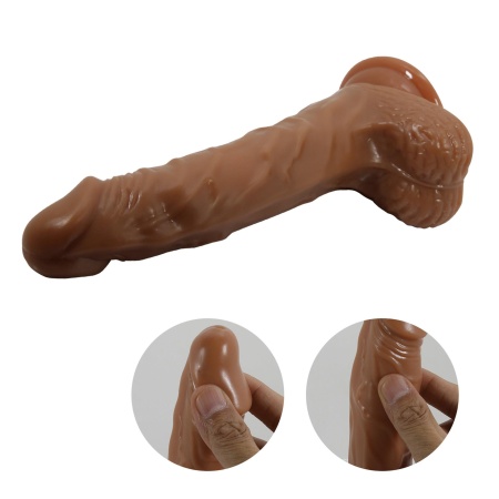 Wibrator Bodach 7,8 cala z funkcją pchnięć, obrotów i wibracji, 21 cm - 6
