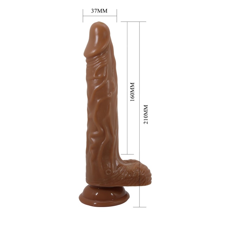 Wibrator Bodach 7,8 cala z funkcją pchnięć, obrotów i wibracji, 21 cm - 10