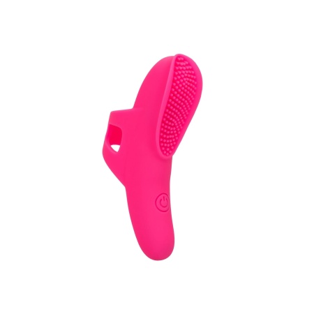 Masażer na palec The Nubby Vibe Pink - zakrzywiony silikon z guzkami, 9 × 2 cm, wodoszczelność IPX7 - 2