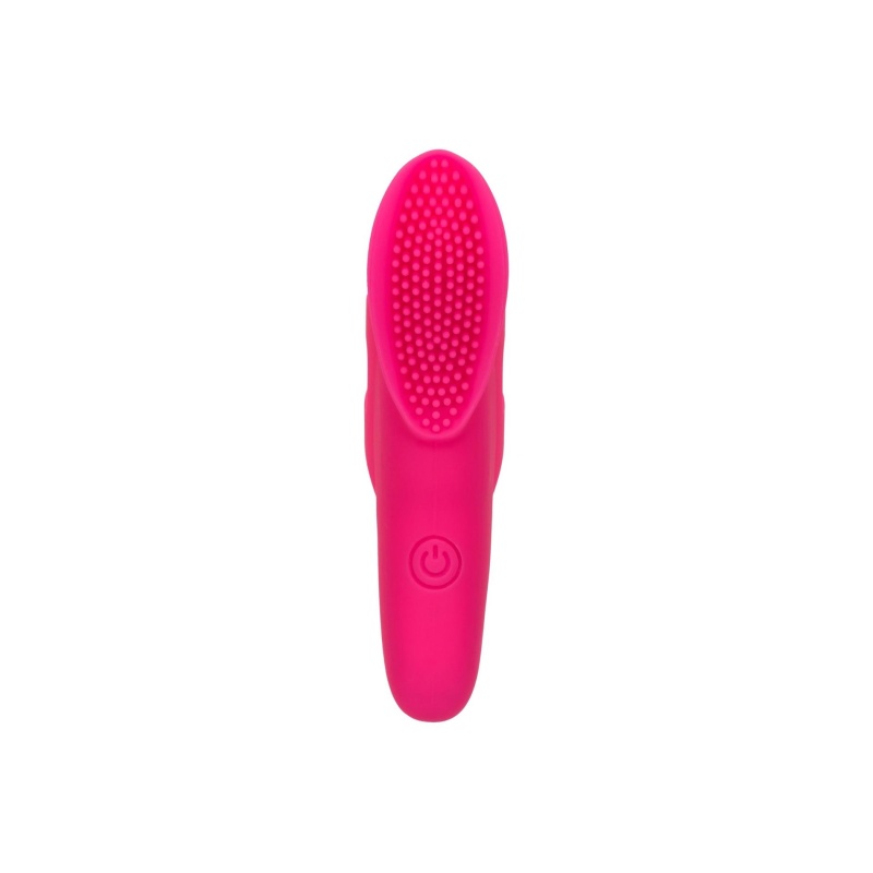 Masażer na palec The Nubby Vibe Pink - zakrzywiony silikon z guzkami, 9 × 2 cm, wodoszczelność IPX7 - 3