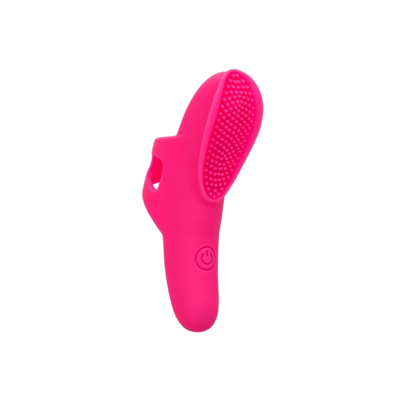 Masażer na palec The Nubby Vibe Pink - zakrzywiony silikon z guzkami, 9 × 2 cm, wodoszczelność IPX7 - 4