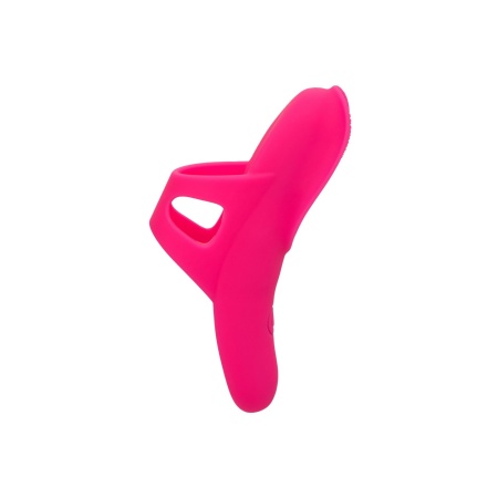 Masażer na palec The Nubby Vibe Pink - zakrzywiony silikon z guzkami, 9 × 2 cm, wodoszczelność IPX7 - 5