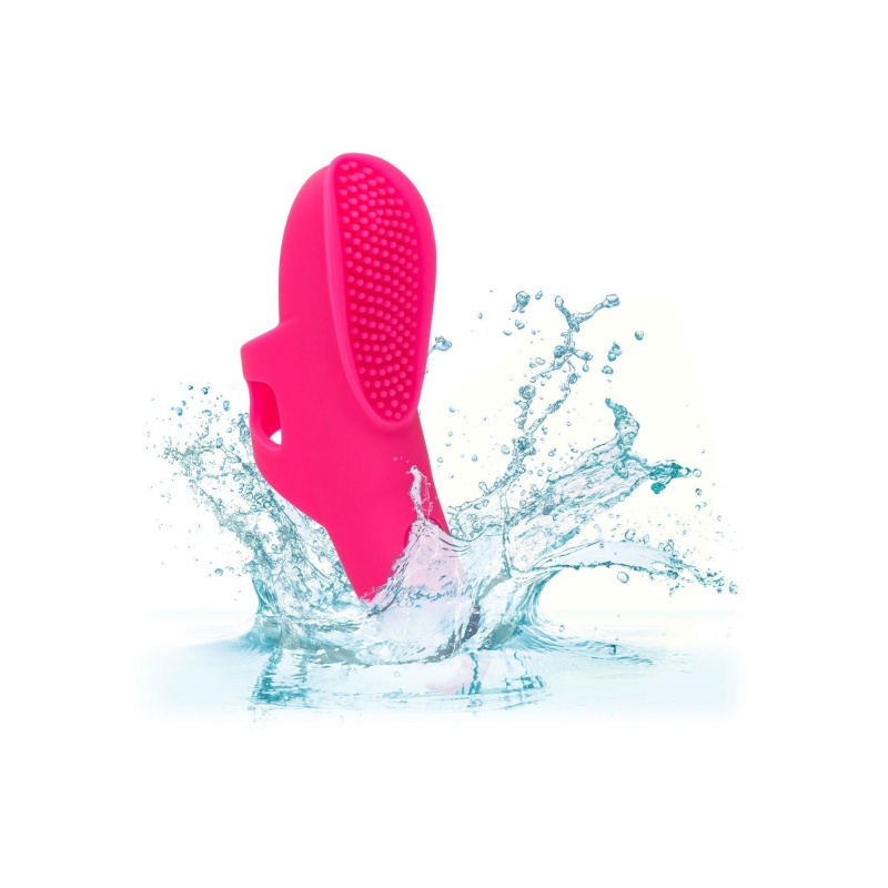 Masażer na palec The Nubby Vibe Pink - zakrzywiony silikon z guzkami, 9 × 2 cm, wodoszczelność IPX7 - 14