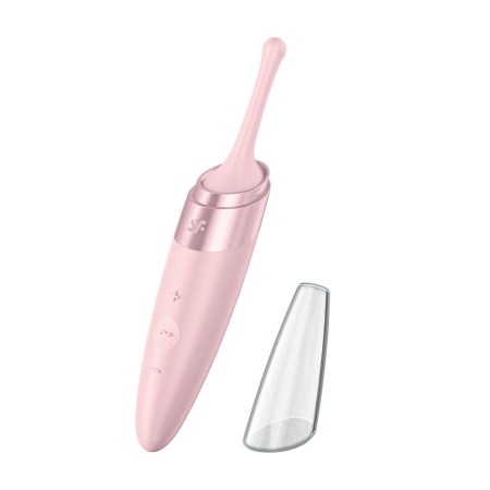 Stymulator łechtaczki Twirling Delight (rose) - bezprzewodowy, wodoodporny, 12 trybów wibracji, higieniczny czepek i kompaktowa - 6