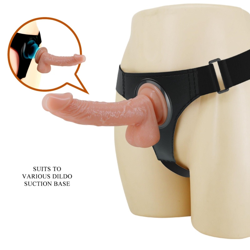 Uprząż strap-on Kevin z regulowanym pasem i dildo 19 cm - 2