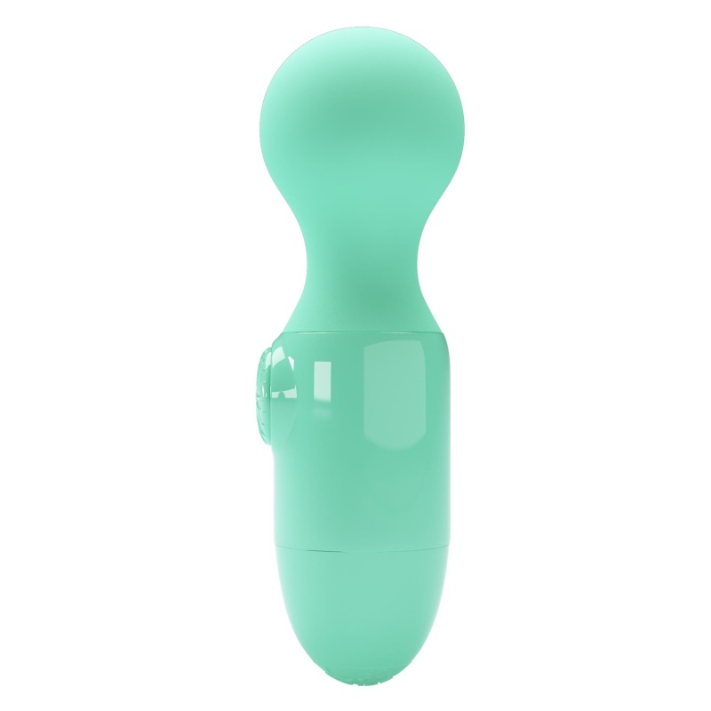 Wibrator Mini stick Light Green - 9 cm, z wibracjami punktowymi - 4