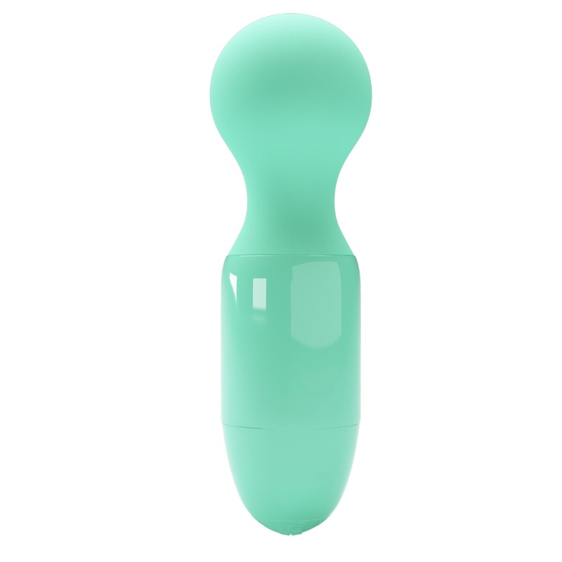 Wibrator Mini stick Light Green - 9 cm, z wibracjami punktowymi - 5
