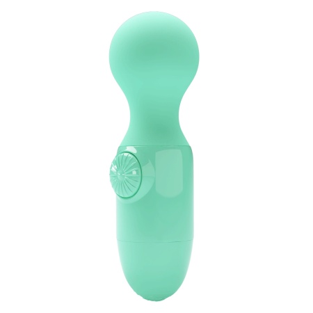 Wibrator Mini stick Light Green - 9 cm, z wibracjami punktowymi - 7