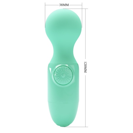 Wibrator Mini stick Light Green - 9 cm, z wibracjami punktowymi - 11