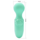 Wibrator Mini stick Light Green - 9 cm, z wibracjami punktowymi - 11