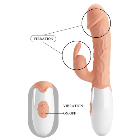 Wibrator króliczek Easter Bunny z dwoma silnikami i długością 19 cm - 8