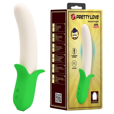 Wibrator Banana Knight - 7 trybów wibracji, 19 cm - 1