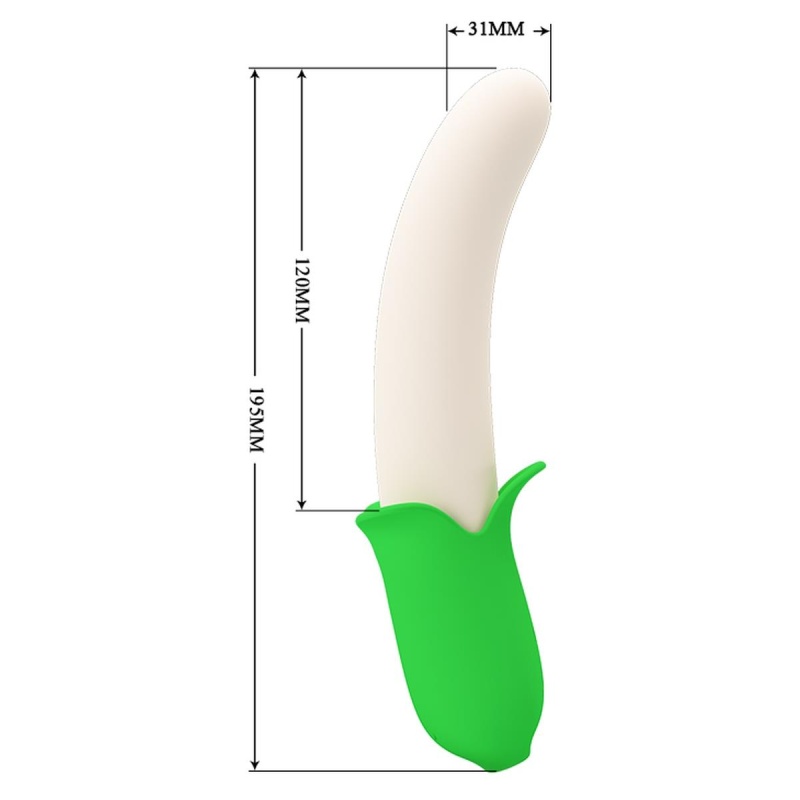 Wibrator Banana Knight - 7 trybów wibracji, 19 cm - 7