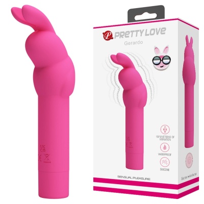 Wibrator króliczy Gerardo z 10 funkcjami wibracji, silikonowy, 13,6 cm - 1