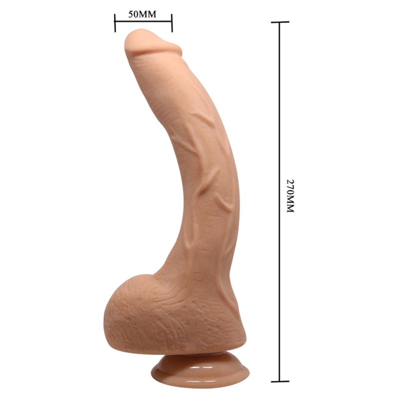 Wibrator Beautiful Jack 27 cm z przyssawką i wibracją - 6