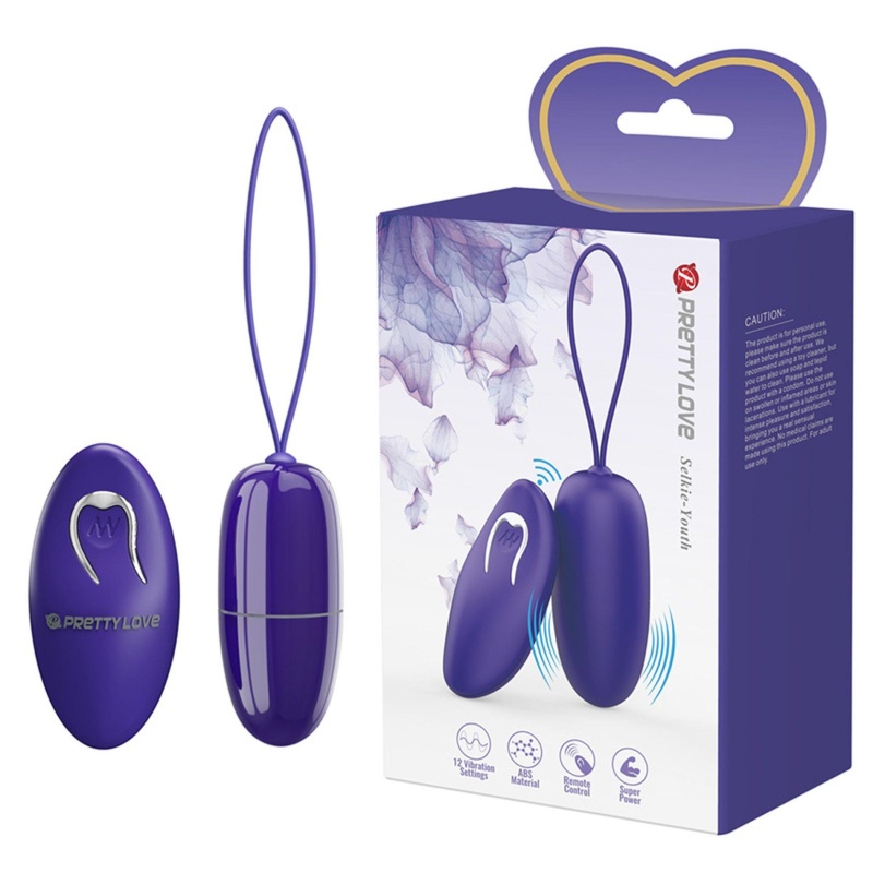 Jajko wibrujące Selkie Youth 6,9 cm z pilotem - 1