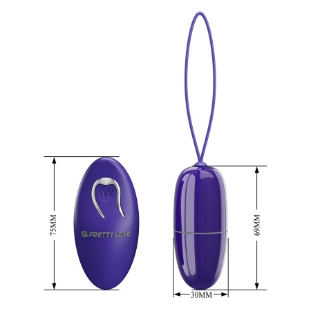 Jajko wibrujące Selkie Youth 6,9 cm z pilotem - 8