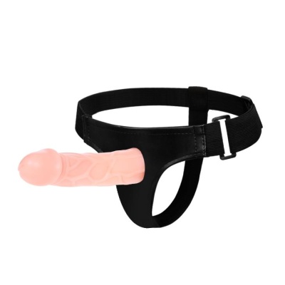 Strap-on Jessica z regulowaną nylonową uprzężą, 15,5 cm - 1 2
