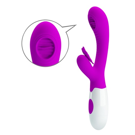 Wibrator króliczy Moth z trybem lizania i wibracjami, 20,7 cm - 6