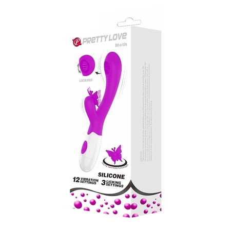 Wibrator króliczy Moth z trybem lizania i wibracjami, 20,7 cm - 11