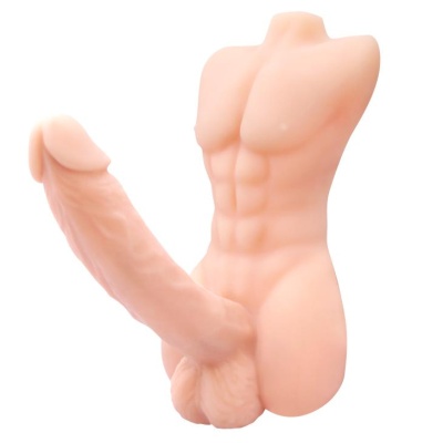 Dildo realistyczne TEMPTATION BIGGER MAN - samosmarujące, z jądrami, 21 cm - 1
