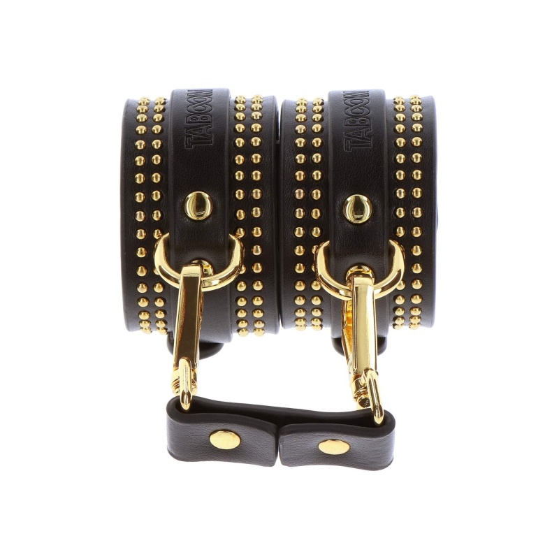 Studded Ankle Cuffs Set Black - 5