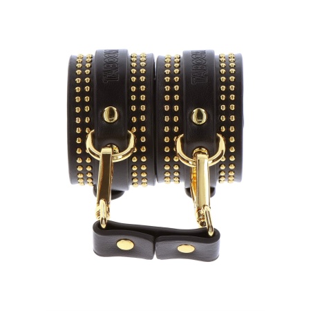 Studded Ankle Cuffs Set Black - 5