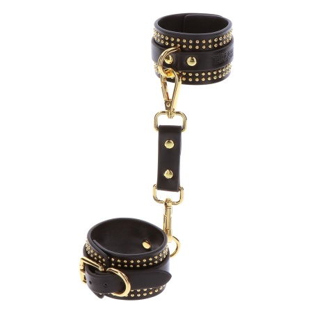 Studded Ankle Cuffs Set Black - 6