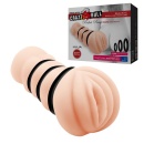 Masturbator JULIA z 3 pierścieniami zaciskowymi i realistyczną pochwą (15,5 × 7,2 × 7,2 cm) - 1