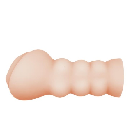 Masturbator JULIA z 3 pierścieniami zaciskowymi i realistyczną pochwą (15,5 × 7,2 × 7,2 cm) - 4