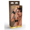 Studded Wrist Cufs Set Black - 3