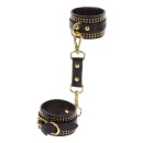 Studded Wrist Cufs Set Black - 8